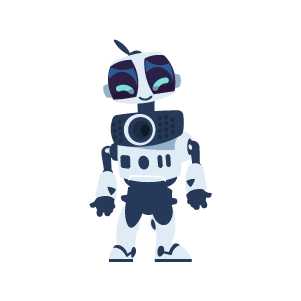 Cartoon robot named Buzz