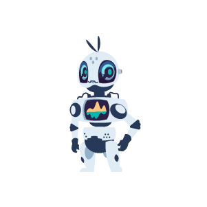 Cartoon robot named Obi2